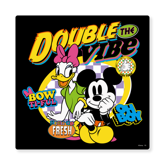 アートパネル［ Disney - Pop - Daisy Duck & Micky Mouse ］