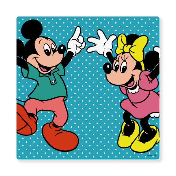 アートパネル［ Disney - Retro - Micky & Minne Mouse ］