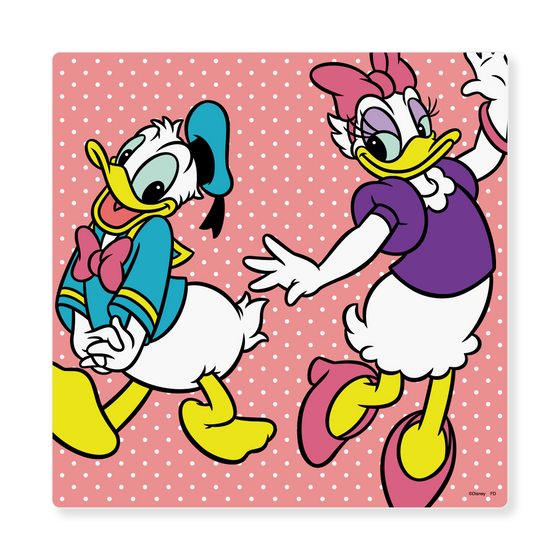 アートパネル［ Disney - Retro - Donald Duck & Daisy Duck ］