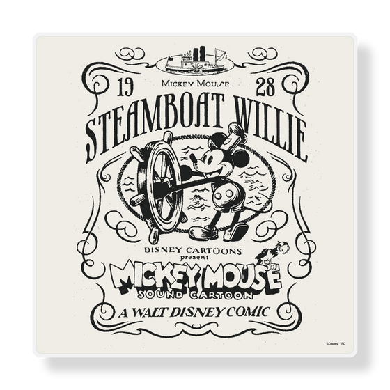 アートパネルスピーカー［ Disney - Classic - Steamboat Willie 2 ］