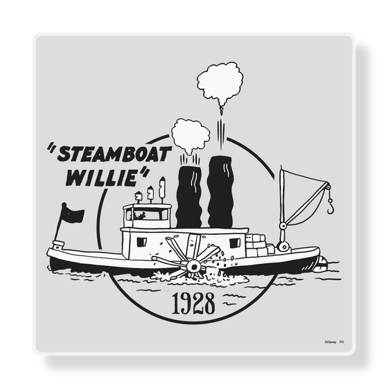 アートパネルスピーカー［ Disney - Classic - Steamboat Willie 3 ］