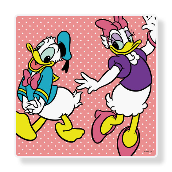 アートパネルスピーカー［ Disney - Retro - Donald Duck & Daisy Duck ］