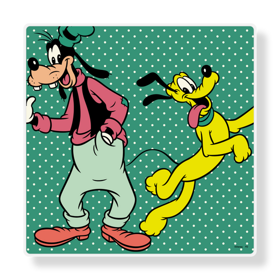 アートパネルスピーカー［ Disney - Retro - Goofy & Pluto ］