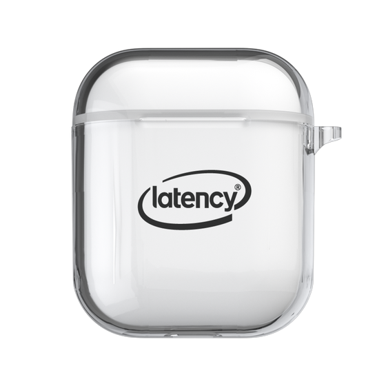 AirPodsケース［ LATENCY - Circle logo - Black ］
