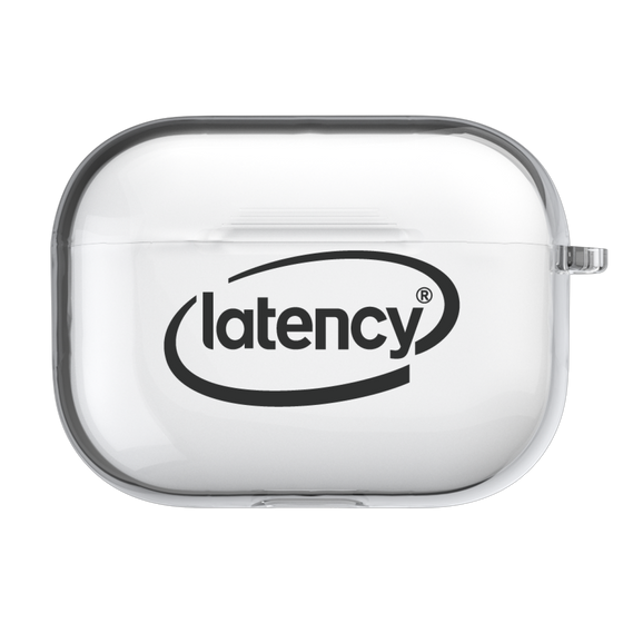 AirPodsケース［ LATENCY - Circle logo - Black ］