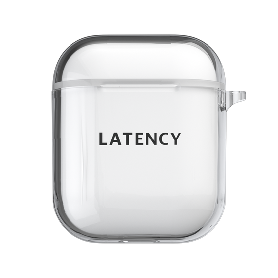 AirPodsケース［ LATENCY - Logotype - Black ］