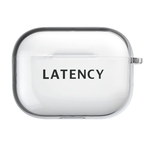 AirPodsケース［ LATENCY - Logotype - Black ］