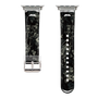 Apple Watchクリアバンド［ LAGUNAMOON - ボタニカル - Black ］