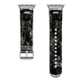 Apple Watchクリアバンド［ LAGUNAMOON - ボタニカル - Black ］
