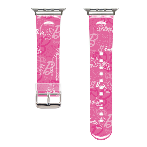Apple Watchクリアバンド［ Barbie - ロゴパターン1 ］