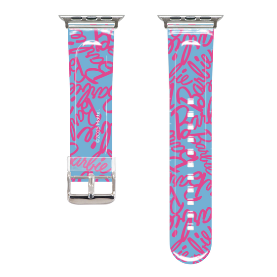 Apple Watchクリアバンド［ Barbie - ロゴパターン2 ］