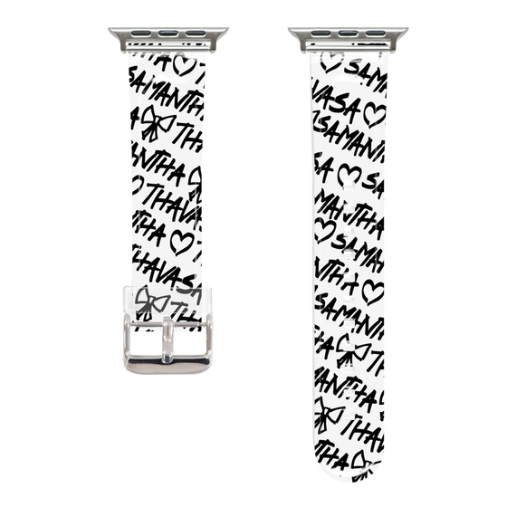Apple Watchクリアバンド［ Samantha Thavasa - スクリッタ - ホワイト ］