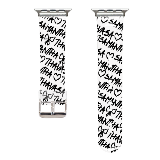 Apple Watchクリアバンド［ Samantha Thavasa - スクリッタ - ホワイト ］