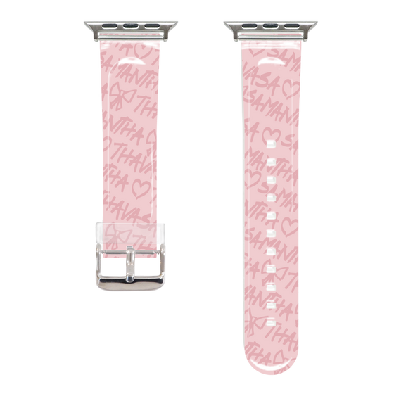 Apple Watchクリアバンド［ Samantha Thavasa - スクリッタ - ピンク ］