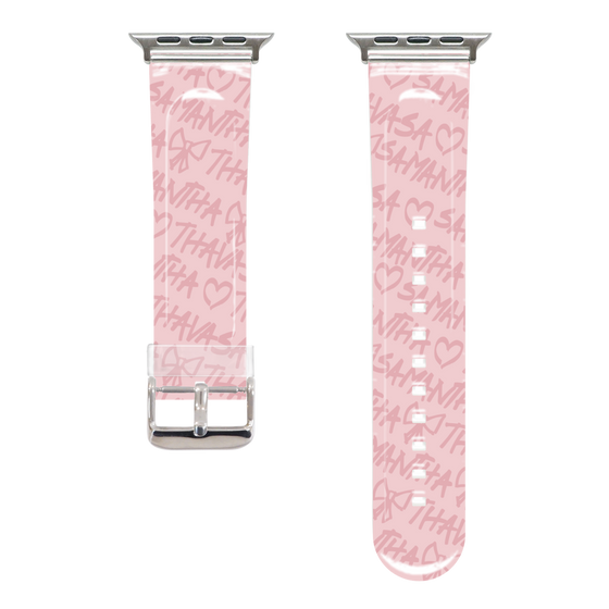 Apple Watchクリアバンド［ Samantha Thavasa - スクリッタ - ピンク ］
