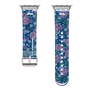 Apple Watchクリアバンド［ 日比谷花壇 - FloralSymphony - ネイビー ］