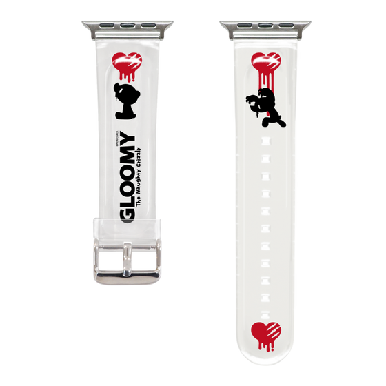 Apple Watchクリアバンド［ グルーミー - シルエット ］