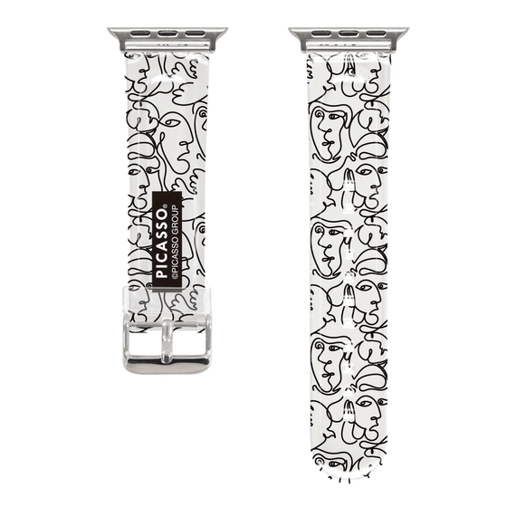 Apple Watchクリアバンド［ PICASSO - Self-Portrait - pattern ］