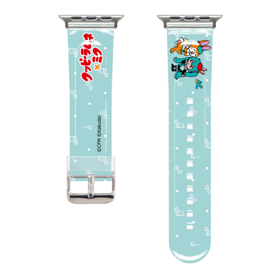 Apple Watchクリアバンド［ 初音ミク×クッピーラムネ - 初音ミク×クッピー - デフォルメイラスト ］