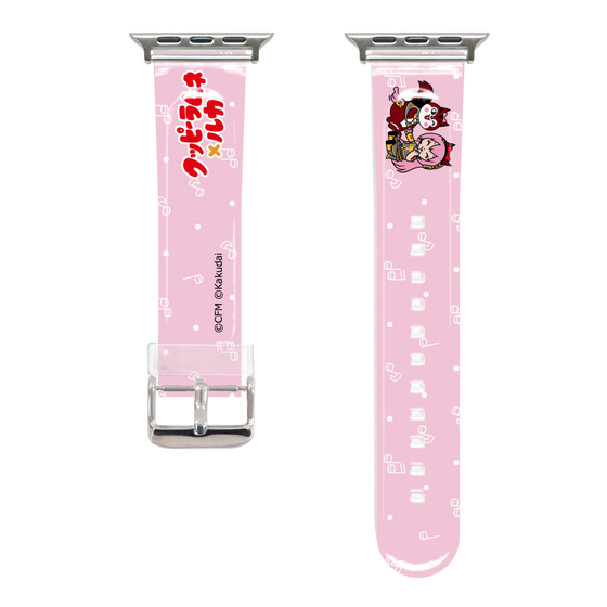 Apple Watchクリアバンド［ 初音ミク×クッピーラムネ - 巡音ルカ×ラム - デフォルメイラスト ］
