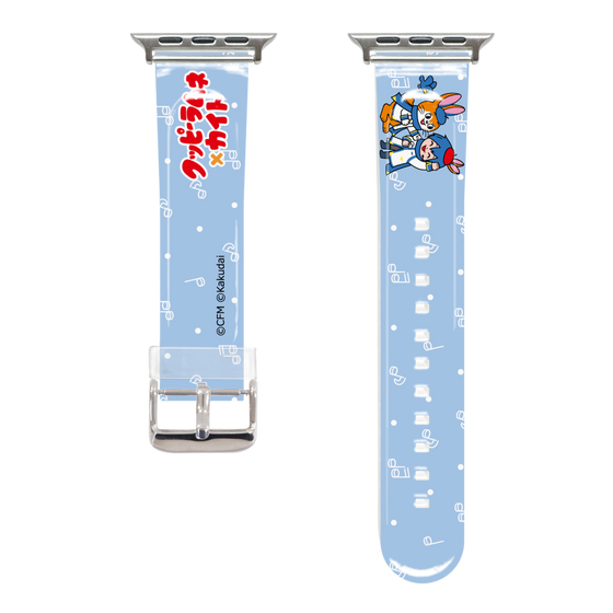 Apple Watchクリアバンド［ 初音ミク×クッピーラムネ - KAITO×クッピー - デフォルメイラスト ］