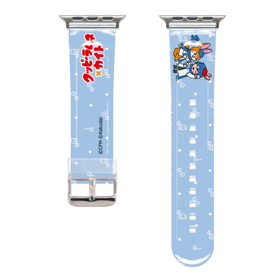 Apple Watchクリアバンド［ 初音ミク×クッピーラムネ - KAITO×クッピー - デフォルメイラスト ］