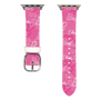 Apple Watchレザーバンド［ Barbie - ロゴパターン1 ］