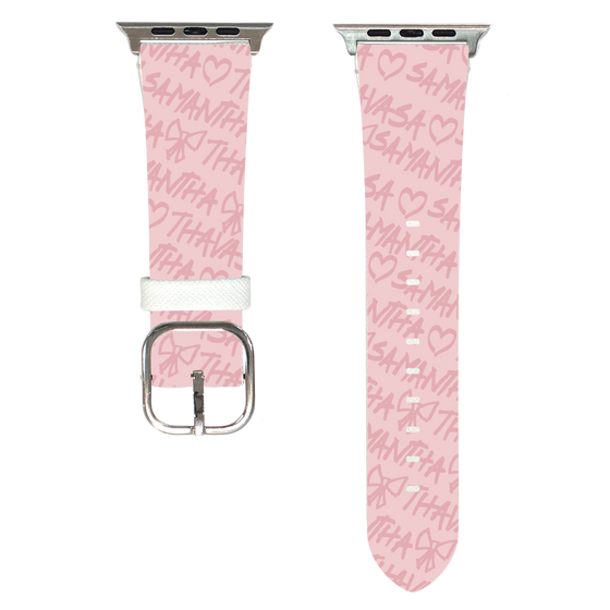 Apple Watchレザーバンド［ Samantha Thavasa - スクリッタ - ピンク ］