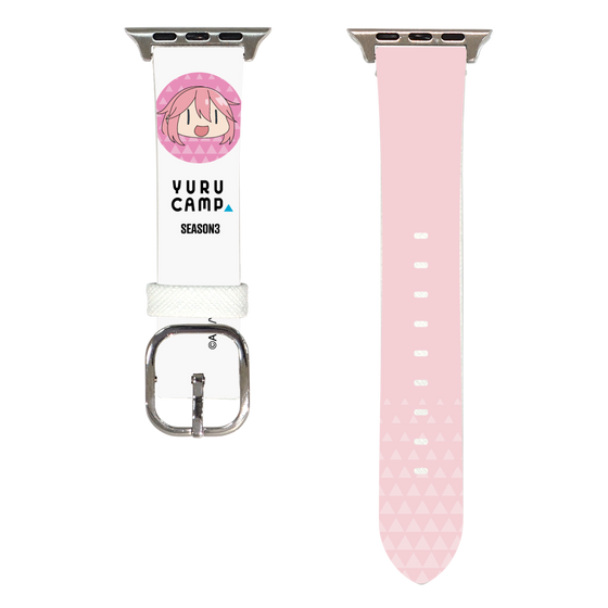 Apple Watchレザーバンド［ 『ゆるキャン△ SEASON3』- 各務原 なでしこ - アイコン ］