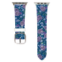Apple Watchレザーバンド［ 日比谷花壇 - FloralSymphony - ネイビー ］