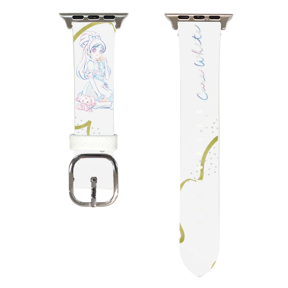 Apple Watchレザーバンド［ ふたりはプリキュア- キュアホワイト ］