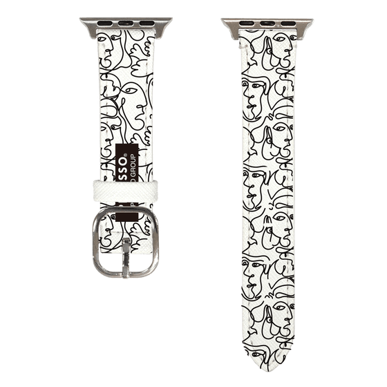 Apple Watchレザーバンド［ PICASSO - Self-Portrait - pattern ］