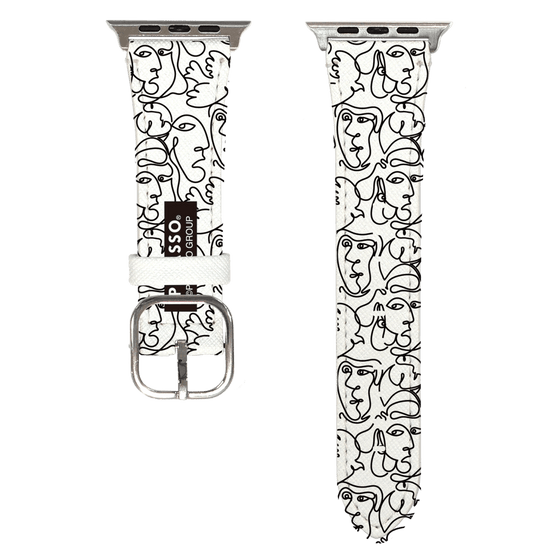 Apple Watchレザーバンド［ PICASSO - Self-Portrait - pattern ］