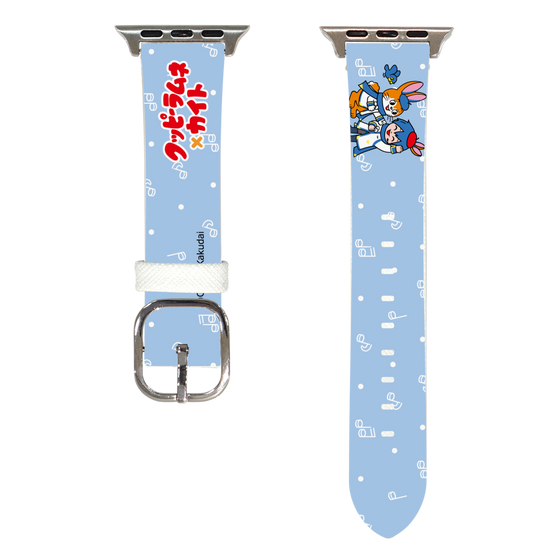 Apple Watchレザーバンド［ 初音ミク×クッピーラムネ - KAITO×クッピー - デフォルメイラスト ］