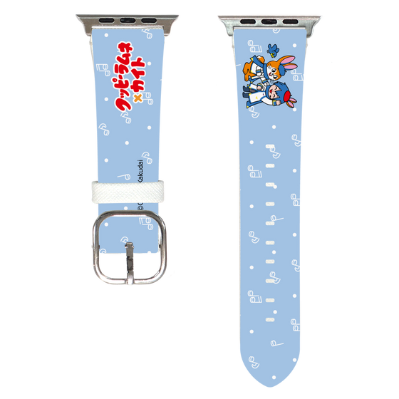 Apple Watchレザーバンド［ 初音ミク×クッピーラムネ - KAITO×クッピー - デフォルメイラスト ］