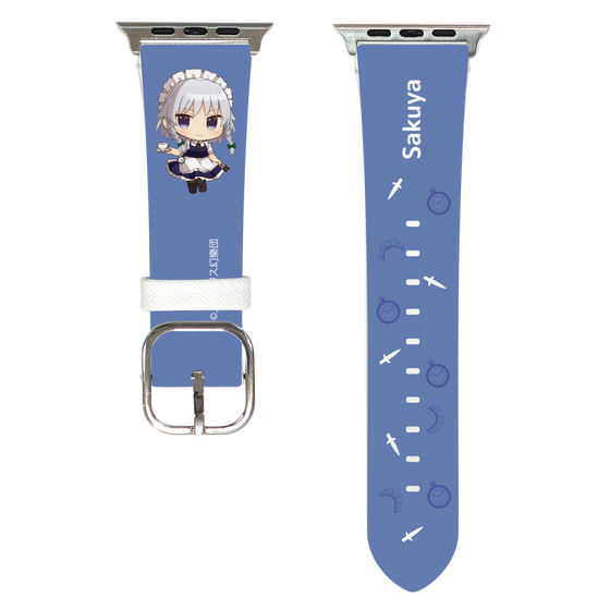 Apple Watchレザーバンド［ 東方プロジェクト - SDキャラ - 十六夜咲夜 ］