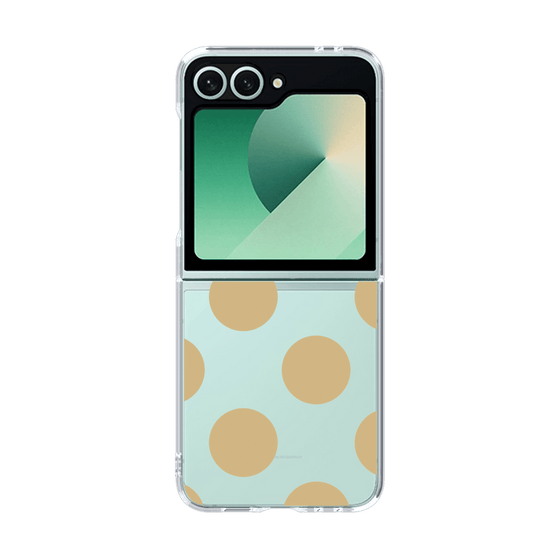 クリアケース［ シンプルドット - Beige ］