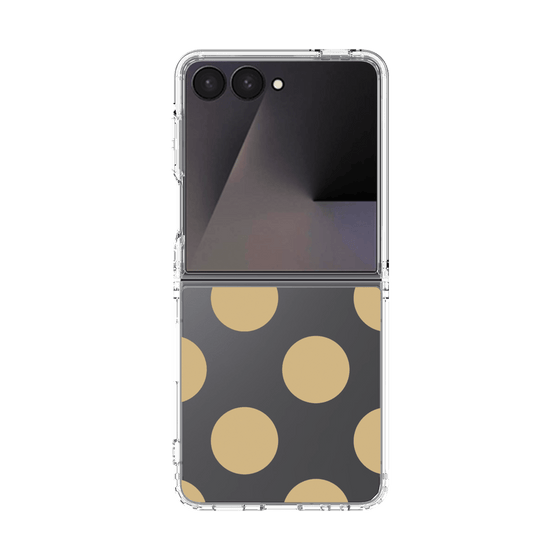 クリアケース［ シンプルドット - Beige ］