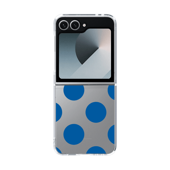 クリアケース［ シンプルドット - Blue ］
