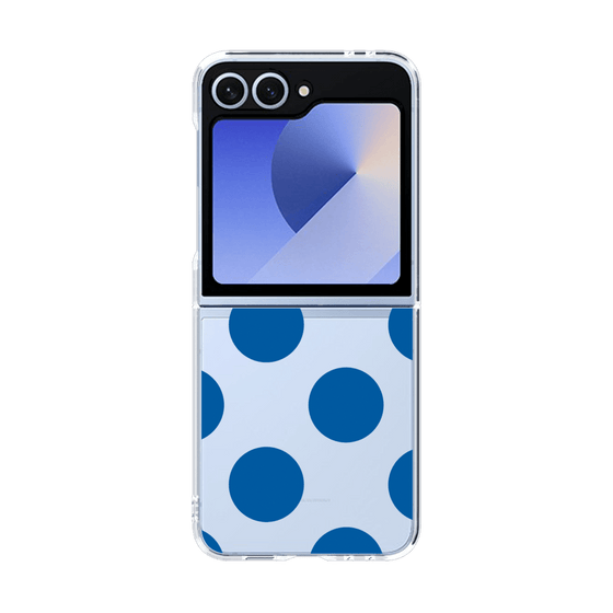 クリアケース［ シンプルドット - Blue ］