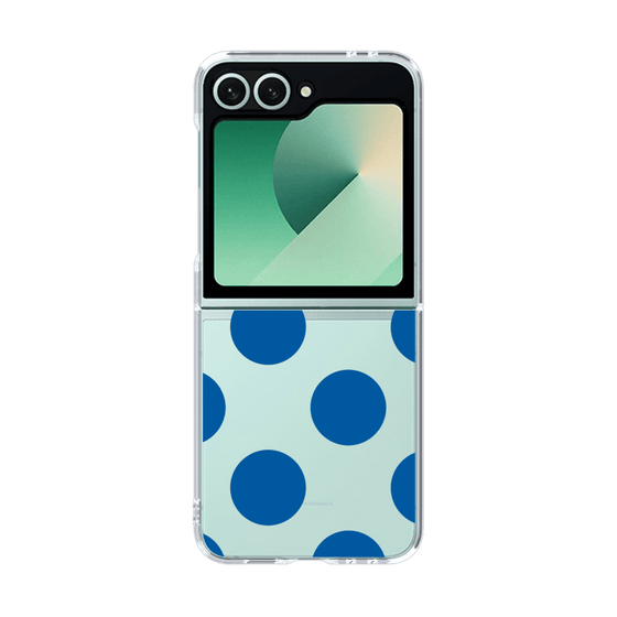 クリアケース［ シンプルドット - Blue ］