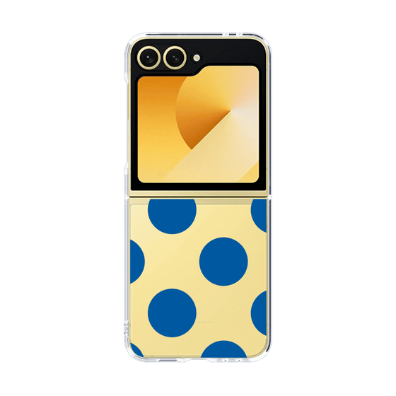 クリアケース［ シンプルドット - Blue ］