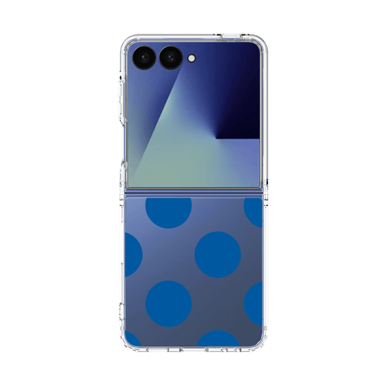 クリアケース［ シンプルドット - Blue ］