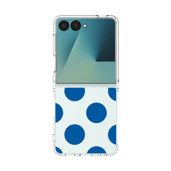 クリアケース［ シンプルドット - Blue ］