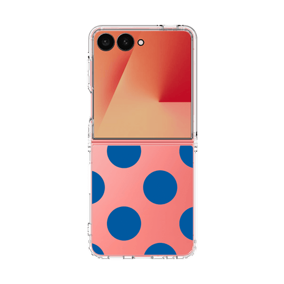 クリアケース［ シンプルドット - Blue ］