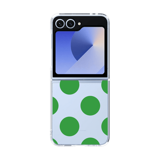 クリアケース［ シンプルドット - Green ］
