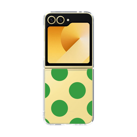 クリアケース［ シンプルドット - Green ］