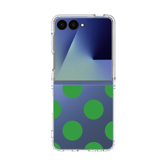 クリアケース［ シンプルドット - Green ］