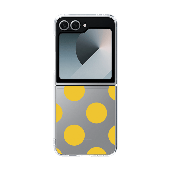クリアケース［ シンプルドット - Yellow ］