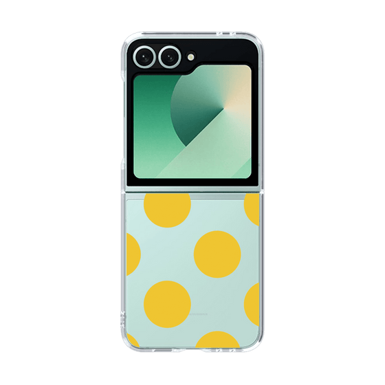 クリアケース［ シンプルドット - Yellow ］